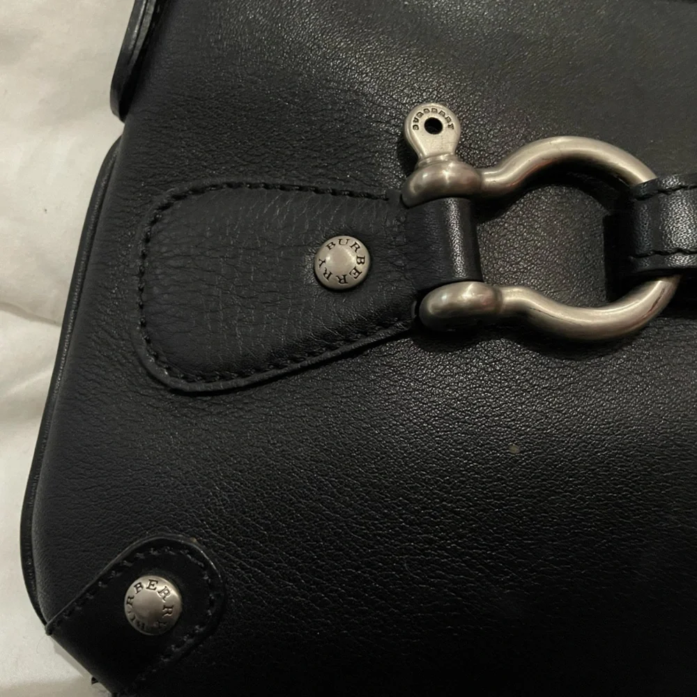 Burberry Black Leather Shoulder Bag